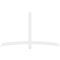 Ekena Millwork Bellingham Architectural Grade PVC Gable Bracket, 84"W x 49"H x 2"D x 4"F, 14/12 Pitch GBP084X49X0204BEL00 - alternate 2